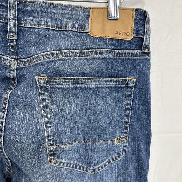 Aeropostale Jeans Men’s 30x32 Slim Straight Mid Rise Medium Wash Denim - Picture 8 of 12